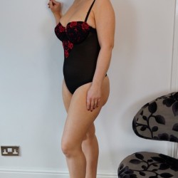Louise Showing Off Black Lingerie